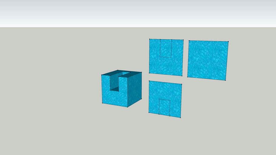 Alzado Planta Y Perfil 3d Model