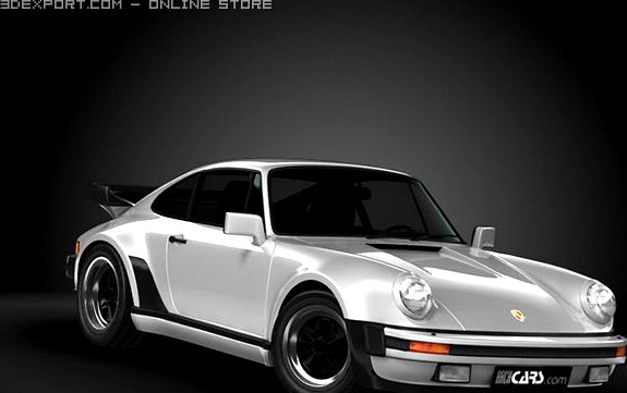 1989 Porsche 911 Turbo 930 3D Model