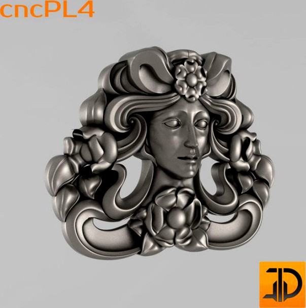 Carved face 2 3D Model