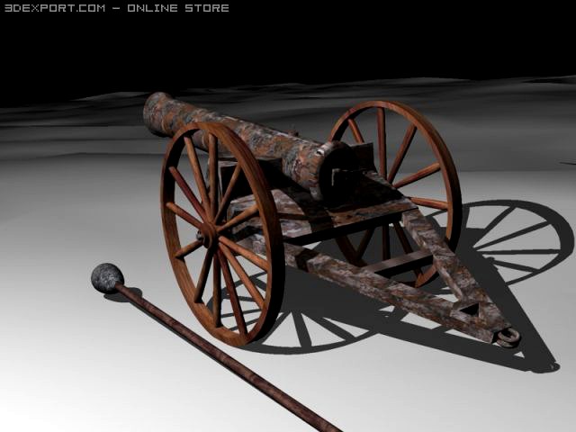 Cannon XIX century 3D Model