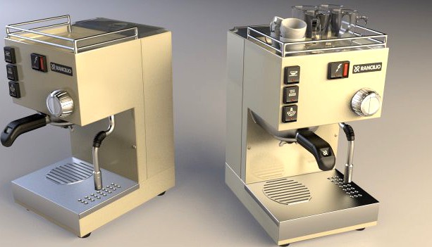 Rancilio Espresso Machine Retro 3D Model