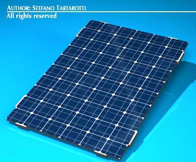 Photovoltaic module 3D Model