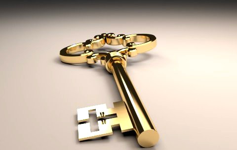 Detailed key 3D Model