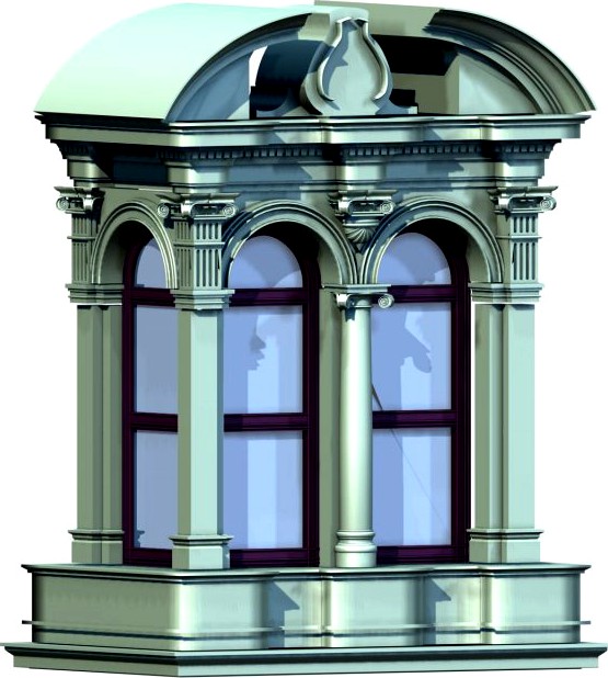 Deutschland Architecture Window004 3D Model