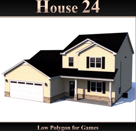 Low Polygon House 24 3D Model