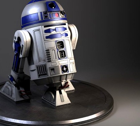 R2D2 Star Wars Droid Robot 3D Model