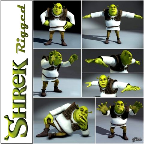 Shrek rigged 10