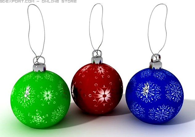 Christmas balls 3D Model