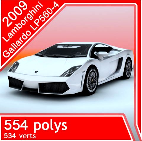 2009 Lamborghini Gallardo LP 3D Model