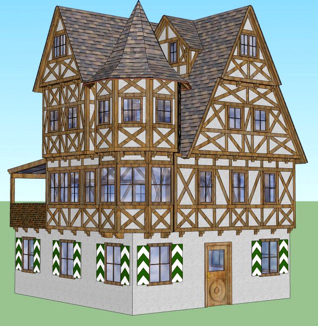 Old German house 3D Model