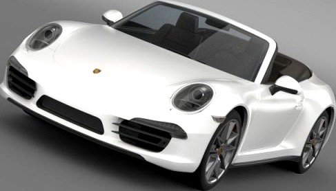 Porsche 911 Carerra 4 Cabrio 2013 3D Model
