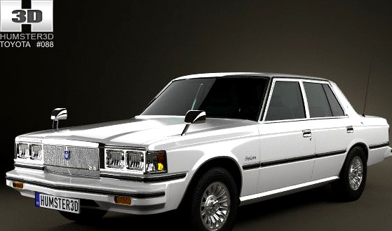 Toyota Crown sedan 1979 3D Model