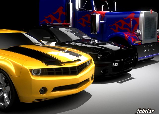 Autobots and Decepticon 1 3D Model