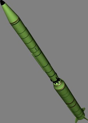 DPRK Taepo Dong 2 ICBM 3D Model