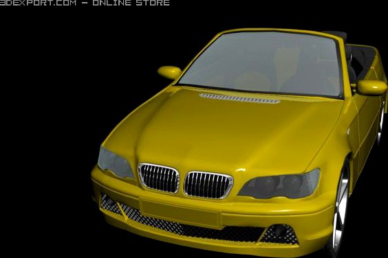 BMW M3 e46 Cabrio 3D Model