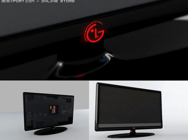 LCD TV 3D Model