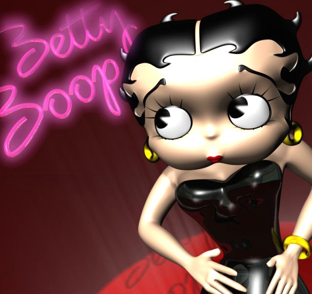 Betty Boop 3D RIGGED 3D Model