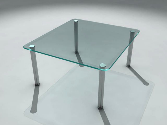 Glass Table 3D Model