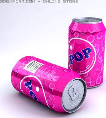 Unbranded Soda Can 3D Model