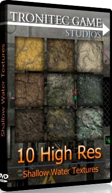 10 High Res Shallow Water Textures 3D Model