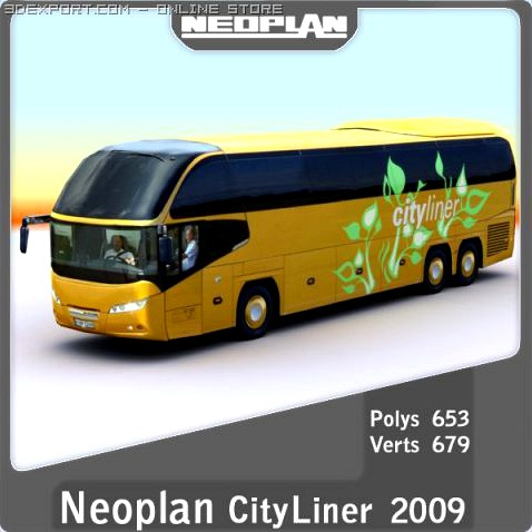 2009 Neoplan City Liner 3D Model