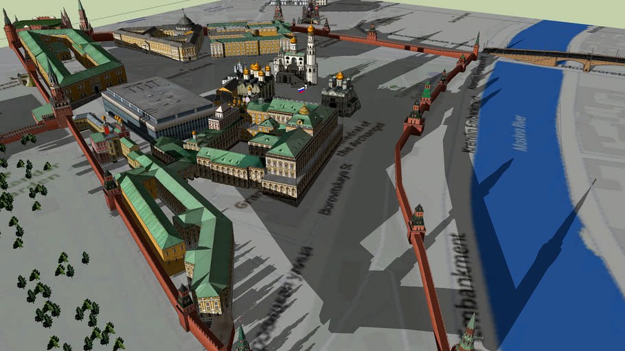 Kremlin (Кремль) 3d model