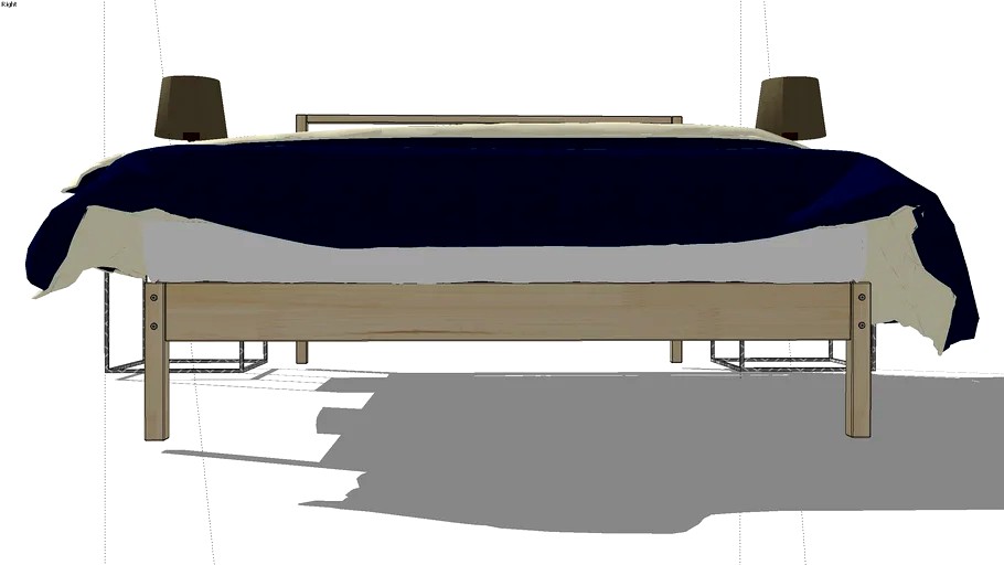 TARVA IKEA BED 3d model