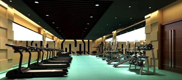 Gym space 18 3D Model