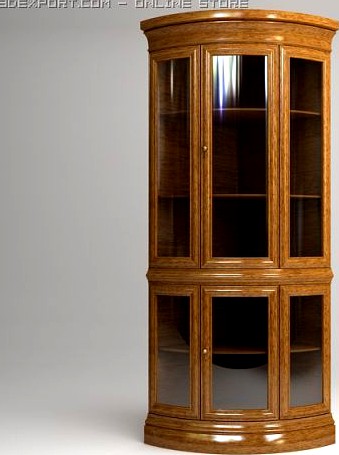 Display Case Cabinet Vitrine 3D Model