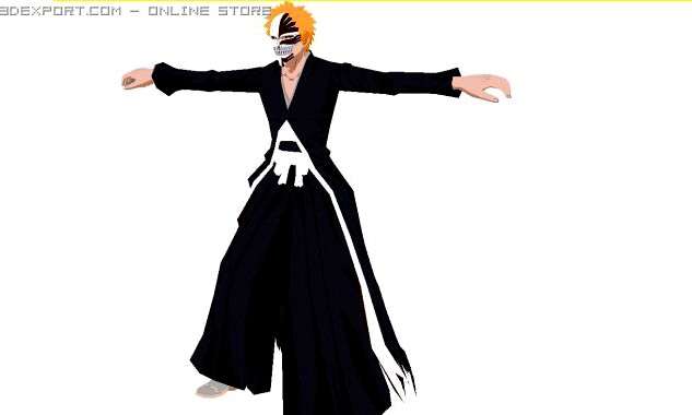 Ichigo Kurosaki Hollow Mask 3D Model