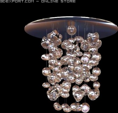 MuranoDue Hanging Light Fixture 3D Model