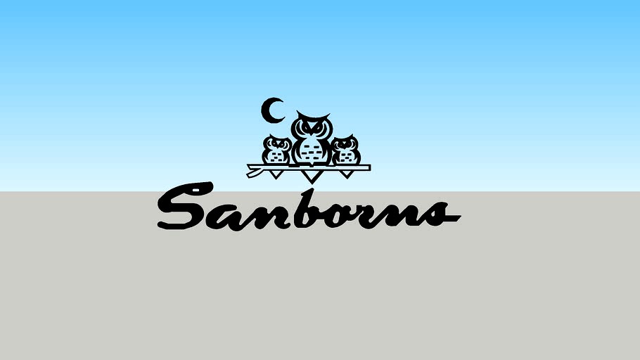 Sanborns Logo 3d negro