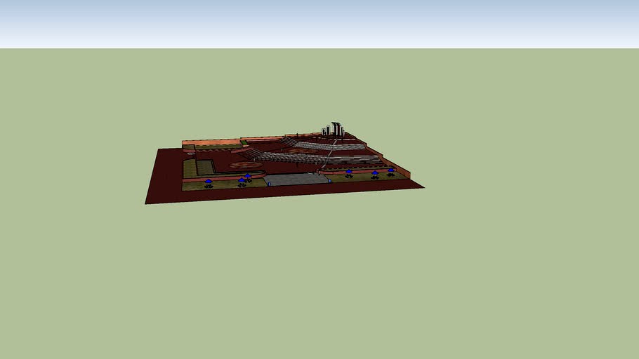 Complete Shaheed Minar Model.