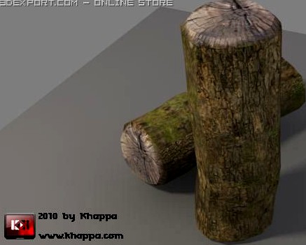 Wood Trunk 3D Model