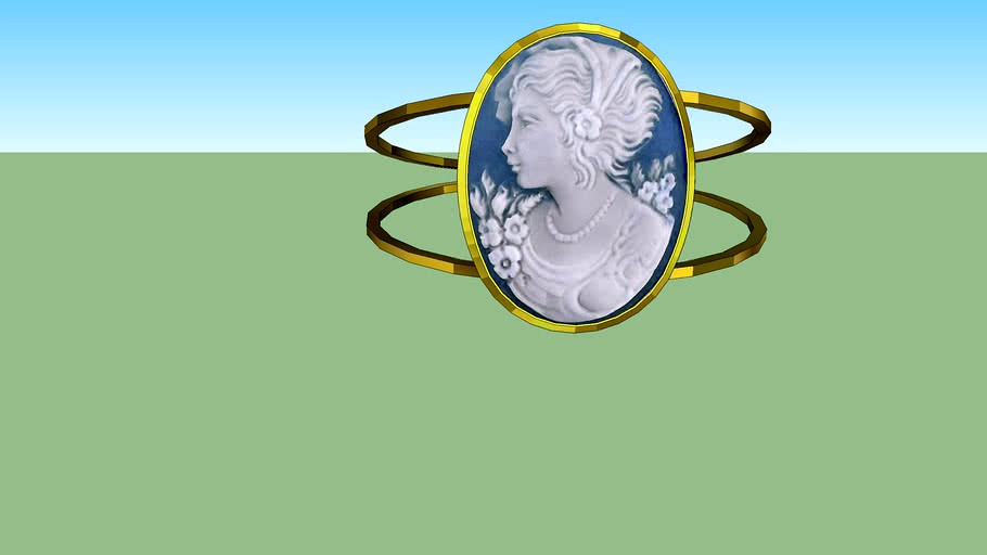 blue cameo ring