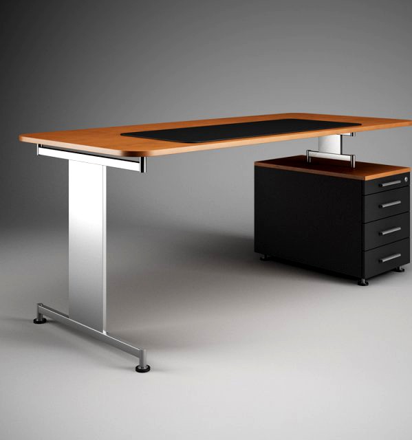 CGAxis Office Desk Workstation 41 3D Model