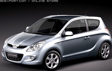 Hyundai i20 3door 3D Model