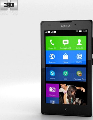 Nokia XL Black 3D Model