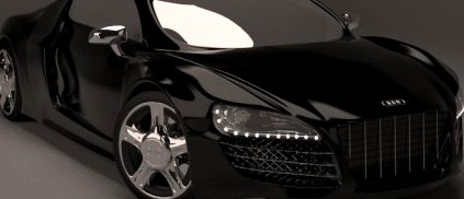 Audi R8 Scene 3D Model