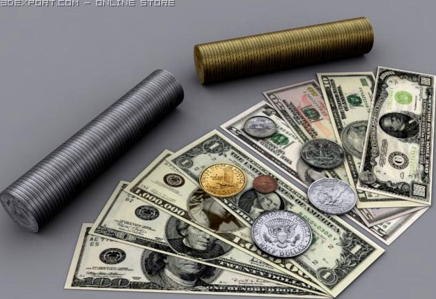 United States Money 3D Model