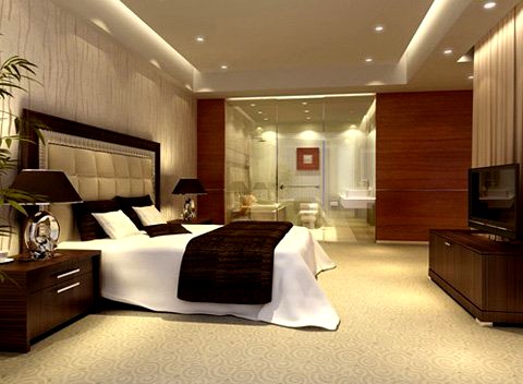 Hotel Room or Bedroom 007 3D Model