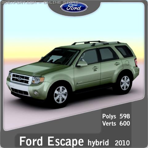 2010 Ford Escape hybrid 3D Model