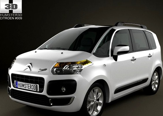 Citroen C3 Picasso 2009 3D Model