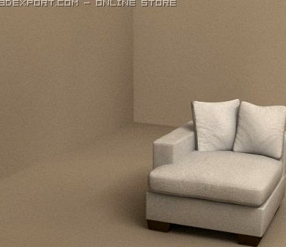 Sofa Eros element 3D Model