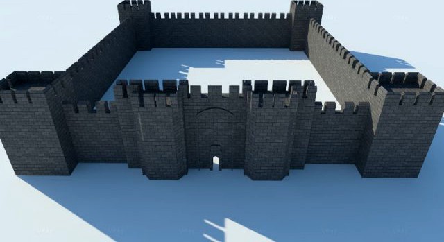 Medieval Castle 3D Model