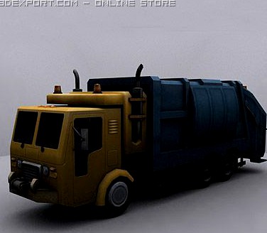 Garbage Truck 3 3D Model