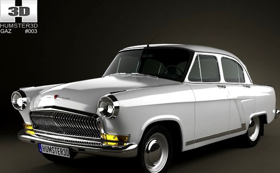 GAZ 21 Volga 1962 3D Model