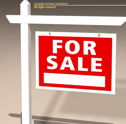 For sale notice 3D Model