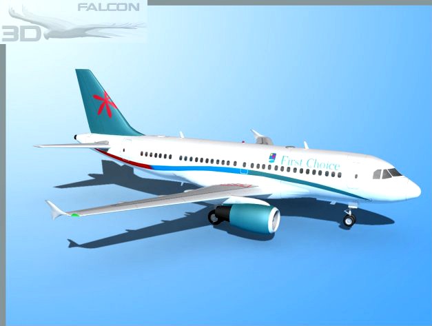 Falcon3D  A319 First Choice Airways 3D Model