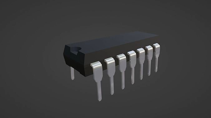 Microchip 3D model